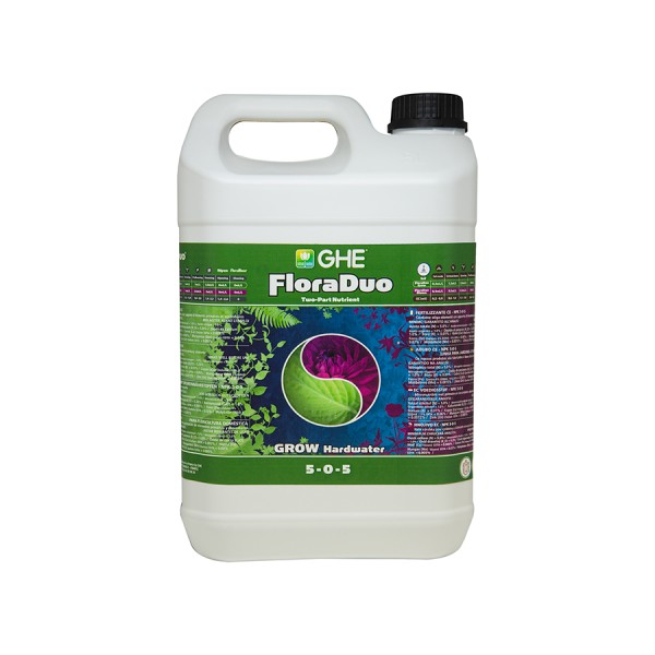 GHE - FLORADUO (DUALPART) GROW eau dure 5L
