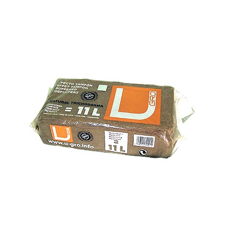 Brique de coco compressée 11L -  enrichie en trichoderma