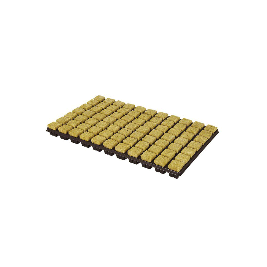 Plaque 77 cubes de laine de roche de 3.7 x 3.7 cm