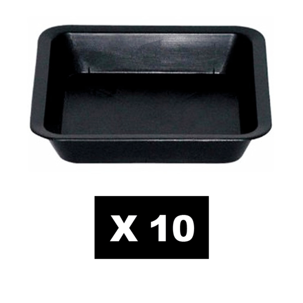 Lot de 10 Coupelles carrées 17.4 x 17.4 cm (pour pots 3L)