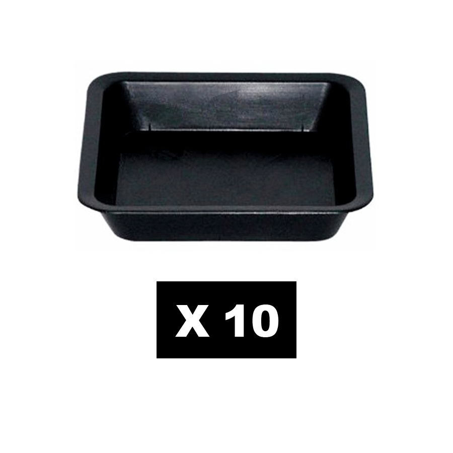 Lot de 10 Coupelles carrées 17.4 x 17.4 cm (pour pots 3L)