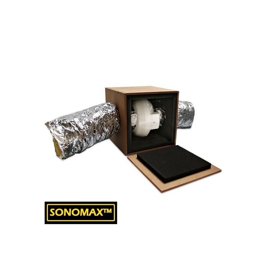 Pack Extracteur PK 125 2 vitesses - caisson insonorisé - gaine sonomax