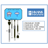 Testeur Gro-Check combo HI 981405N PH/EC - Hanna