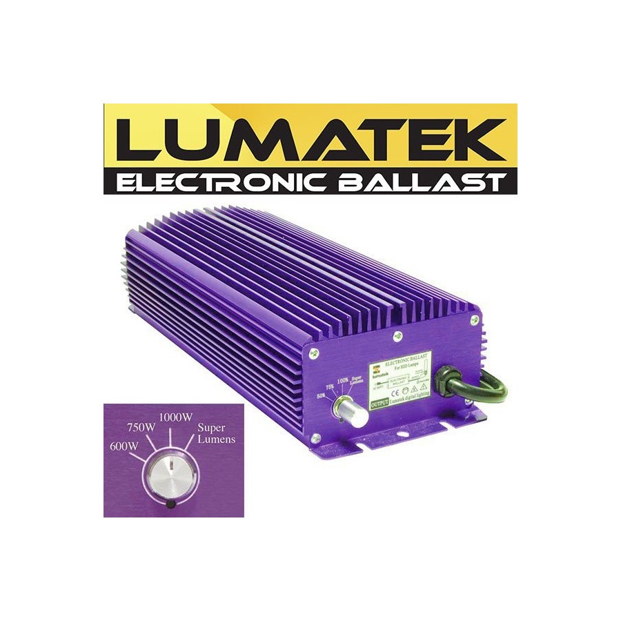 Ballast LUMATEK électronique 1000W dimmable superlumens