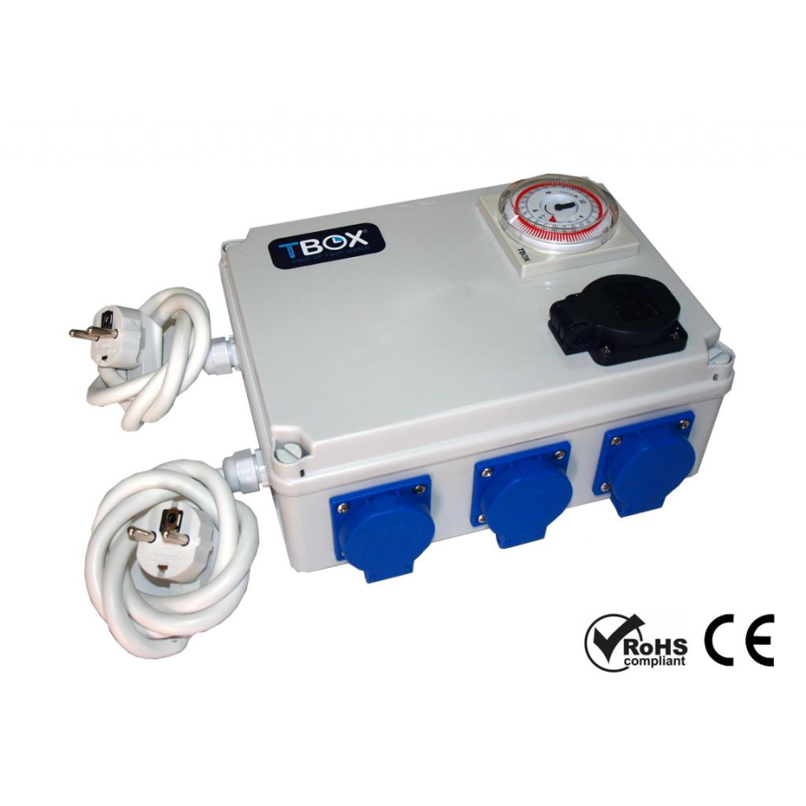 Relais minuteur 6 X 630W + prise chauffage 230V - TEMPO BOX