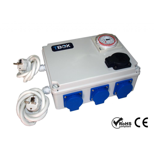 Relais minuteur 8 X 630W + prise chauffage 230V - TEMPO BOX