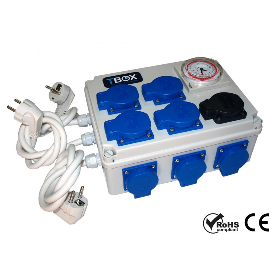 Relais minuteur 12 X 630W + prise chauffage 230V - TEMPO BOX