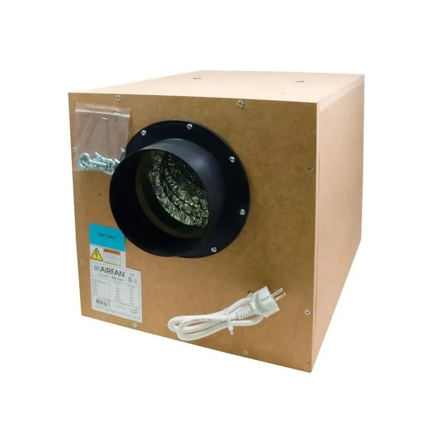 Extracteur caisson insonorisé 7000 m³/h Soft Box Airfan MDF (250/315mm)