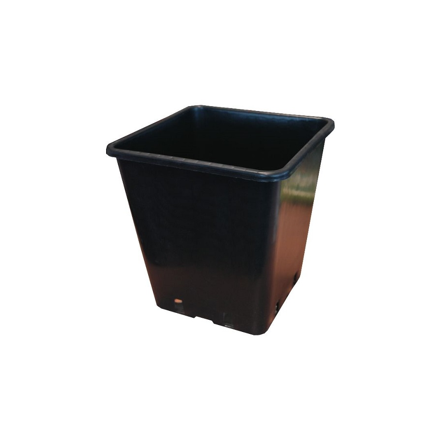 Pot carré noir 14L - 28.5cmx28.5cmx28.4cm
