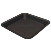 Soucoupe carrée 18.9cm x 18.9cm - noire - 17cm