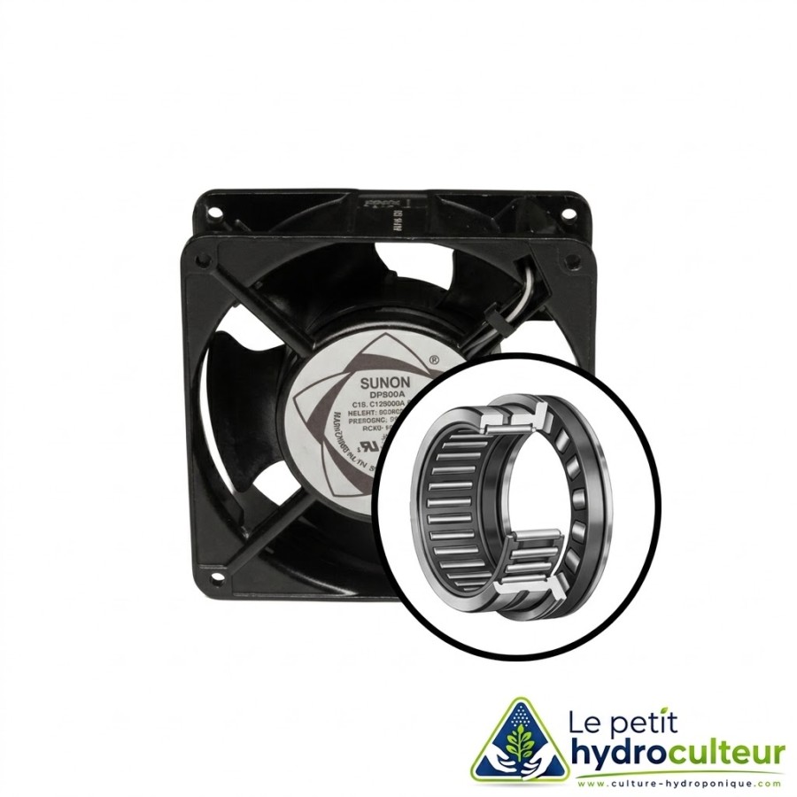 Ventilateur SUNON 200m3/h (12x12cm) 220v - roulement à aiguilles