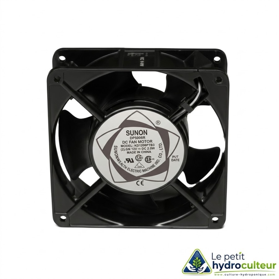 Ventilateur SUNON 200m3/h (12x12cm) 220v classic
