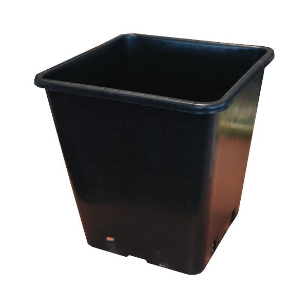 Pot carré noir 1L - 11cmx11cmx12cm