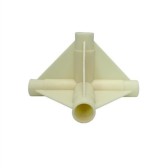 Angle plastique en K - 19mm