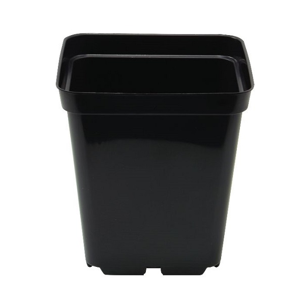 Godet en PVC noir 9cmx9cmx10cm