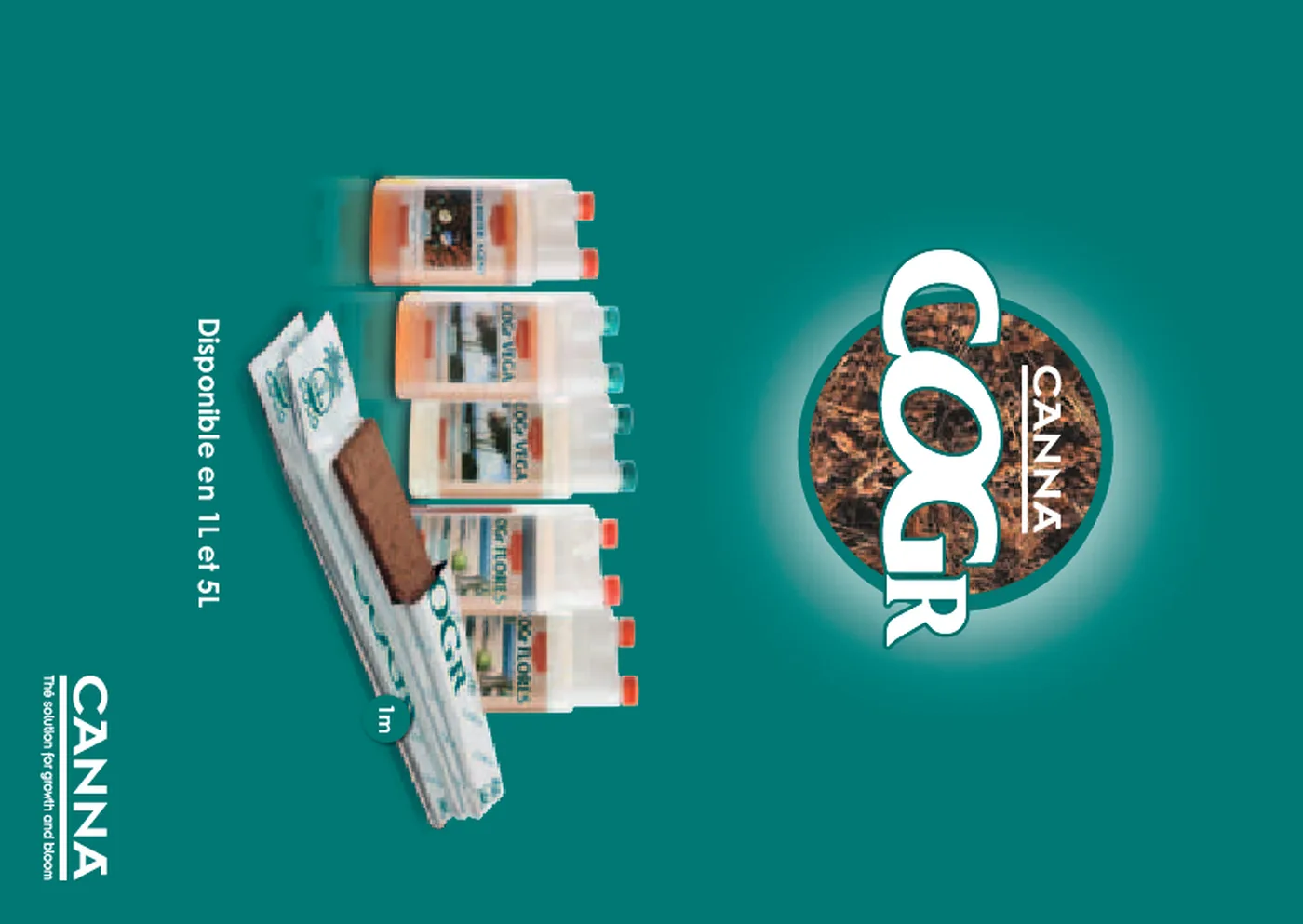 Schéma de nutrition CANNA COGr avec dosages par phase de culture