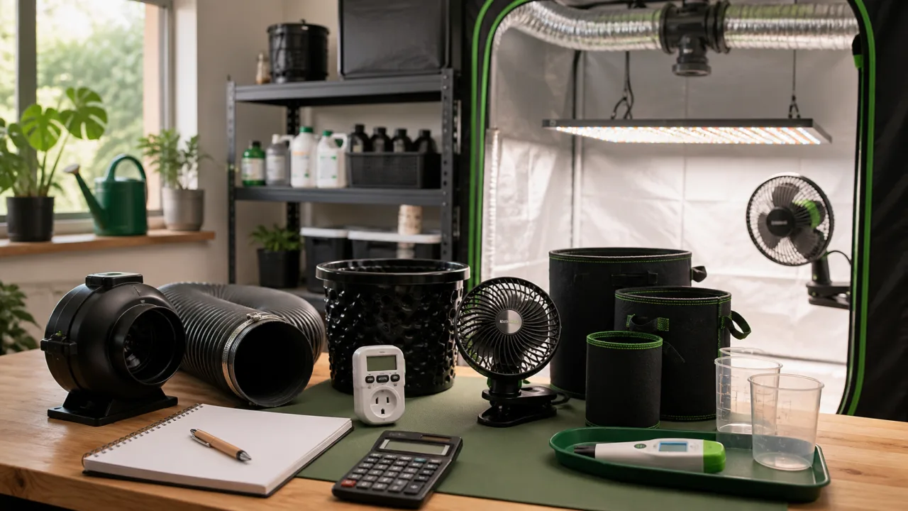 Matériel de culture indoor comparé avant achat dans un growshop